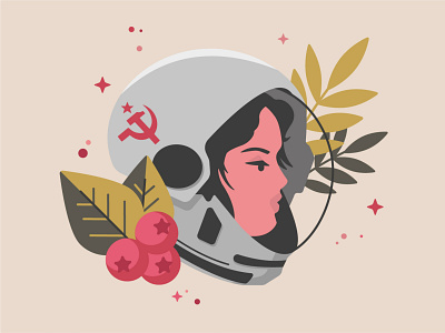 Woman cosmonaut adobe adobe illustrator art character cosmonaut design graphicdesign illustration space vector vector illustration