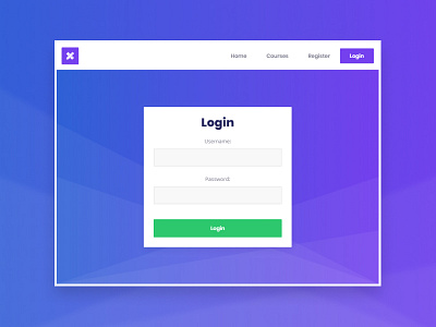 Login Screen - Web card form login login form ui uidesign ux visual design