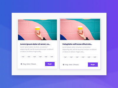 Video course card card design hover effect hover state ui uidesign user inteface ux visual design