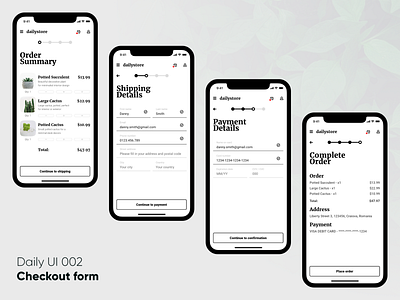 Checkout UI - Daily UI 002
