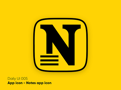 Notes app icon - Daily UI 005