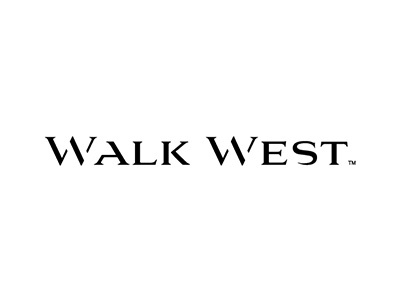 Walk West logo brand business company crest identity logo mark monogram shape simple symbol typography