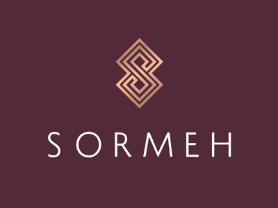 Sormeh logo brand business company corporate crest gold identity logo mark monogram shape symbol