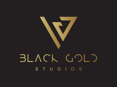 Black Gold logo brand business company corporate crest identity logo mark monogram shape symbol