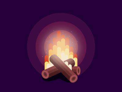 bonfire bonfire branding design fire icon illustration logo sketch typography vector