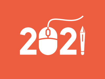 2021 logo vector 2021 coffee design film logo music new year sketch vector