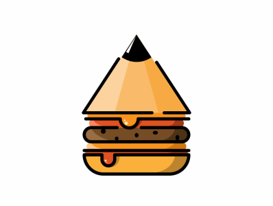 pencil burger logo