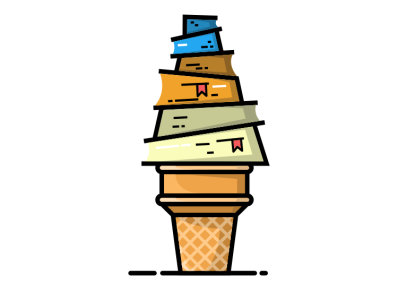 book ice design icon illustration logo sketch vector