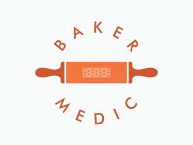 baker medic design illustration logo sketch vector