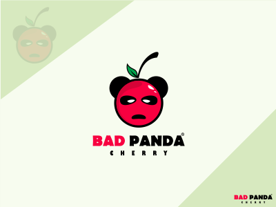 Bad Panda bad cherry logo panda