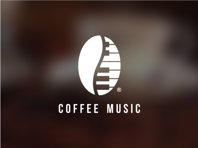 Coffee Music coffee design logo music