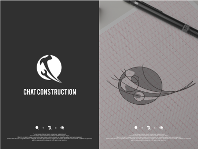Chat Construction logo construction chat