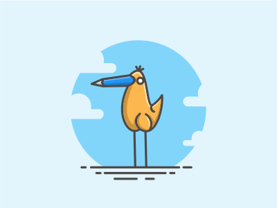 Chicken Pencil chicken design logo pencil