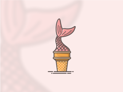 mermaid ice cream cream design ice logo mermaid