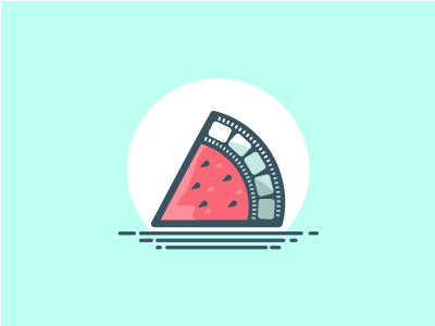 Watermelon Film design film logo watermelon