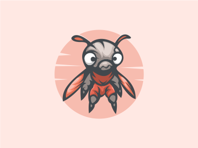 Ant Fly ant design fly logo