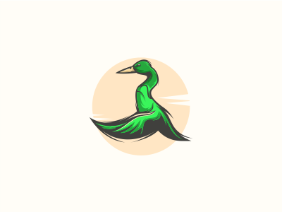 Duck design duck logo sketch vector