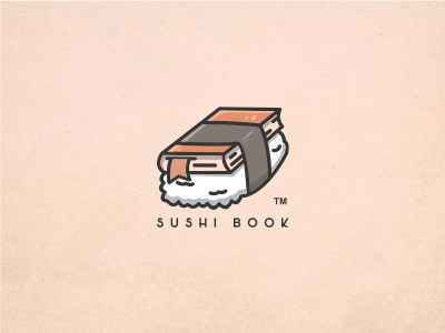 Sushi Book book design logo sketch sushi vector