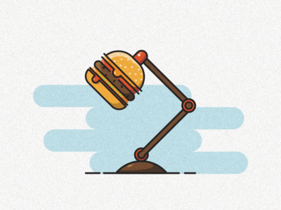 Burger Lamp branding design icon illustration logo music sketch vector