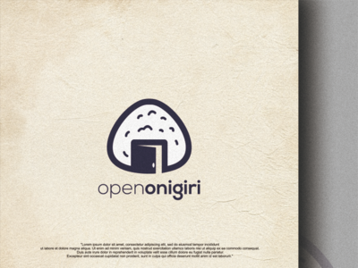 Open Onigiri baby branding coffee cream design film fish icon logo music pencil sketch vector