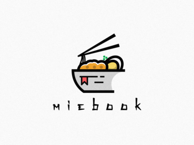 Miebook coffee design film icon logo music sketch vector