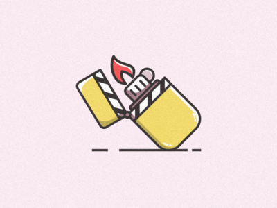 Film Lighters bird coffee design film icon illustration logo music sketch vector