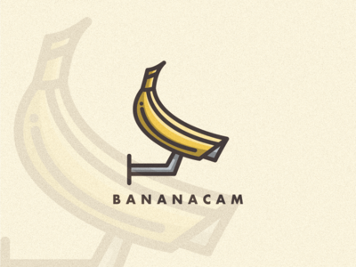 Banana Cam bird coffee design film icon illustration logo music sketch typography vector