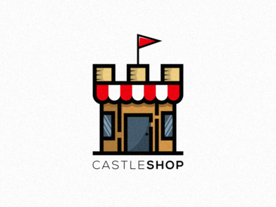 Castle Shop coffee design film logo music sketch vector