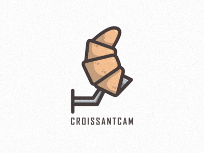 Croissant Cam baby bird branding coffee cream design dog film fish icon illustration logo man music pencil sketch typography vector