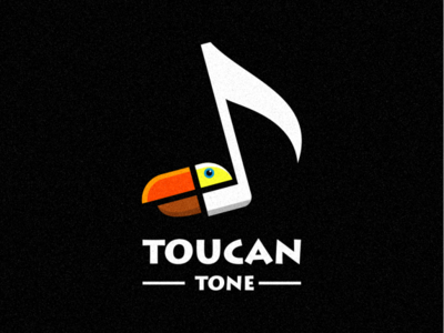 Toucan Tone bird coffee design film icon illustration logo music pencil sketch vector