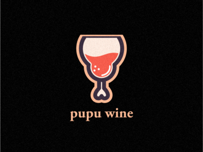 Pupu Wine coffee design film icon illustration logo music sketch vector