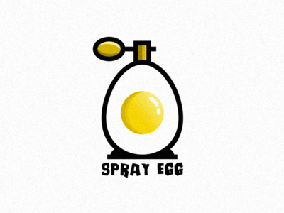 Spray Egg design film logo music sketch vector