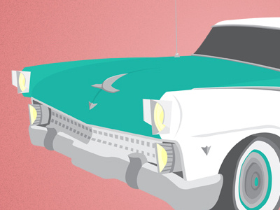 '55 Fairlane cars illustration textures