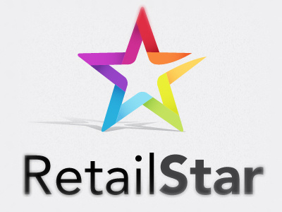 Retail Star colorful logo modern star