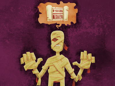 Mummy monsters retro