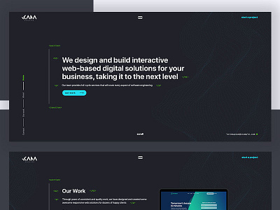 Kama Engine Web Design adobe photoshop code design development illustration logo portfolio ui ux vector web website