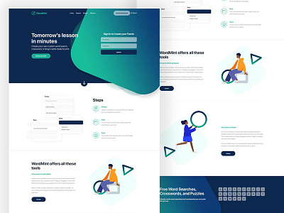 Wordmint adobe photoshop design development ui ux vector web website