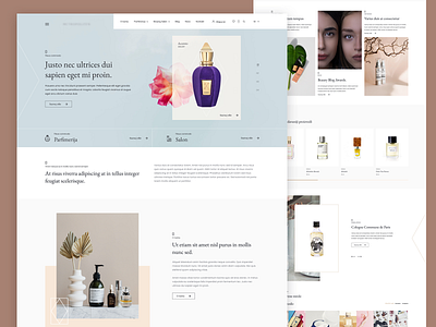 Niche Perfume Shop adobe xd clean design ecommerce elegant parfume shop ui ux web website