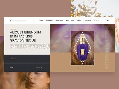 Niche Perfume Shop-hero section adobe xd clean design development hero section minimal niche parfume shop ui ux web website