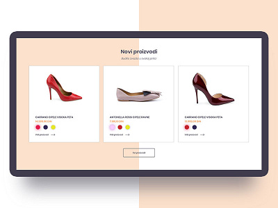 Shoe Shop clean design flat shoes shop ui ux web website