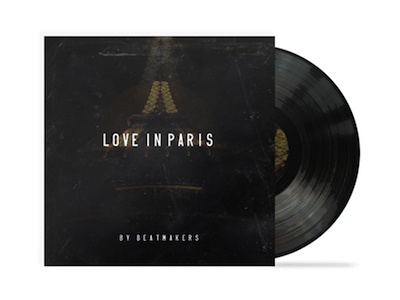 Love In Paris Cover album cd cover design graphic love paris textures typography