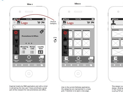 eGrocery mobile site e grocery mobile website msite recipe lists shopping lists simplicity