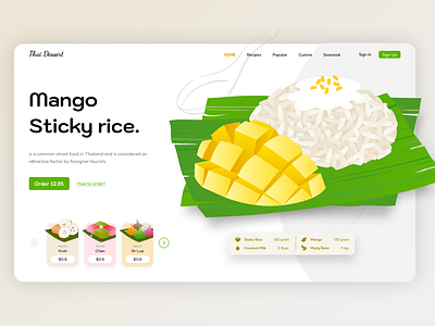 Thai Dessert — Mango Sticky rice