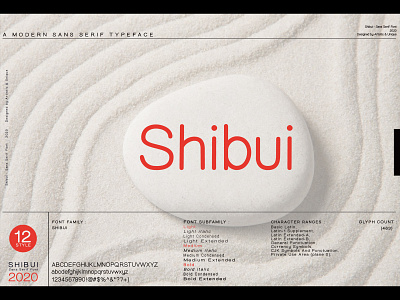 Shibui - Sans Serif Font Family