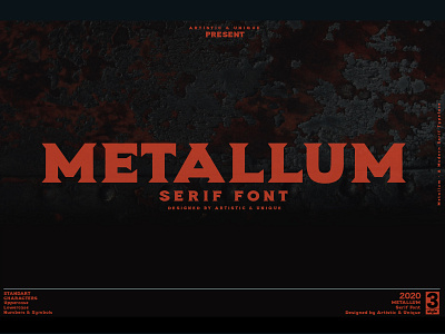 Metallum - Serif font Family