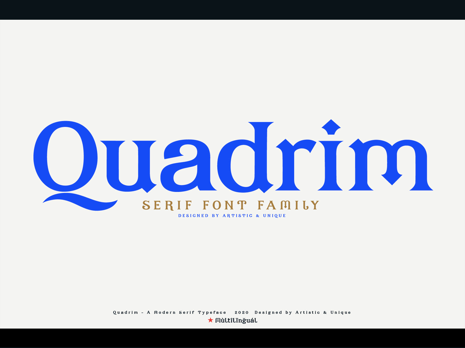 Quadrim - Serif Font Family