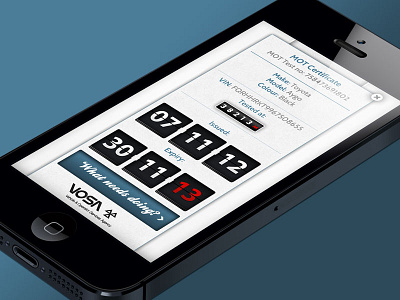Glovebox Progress app design digital design graphic ios iphone motoring ui