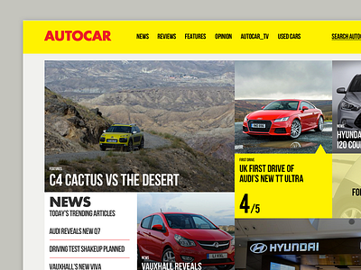 Autocar: Concept WIP auto cars desktop digital responsive ui ux web