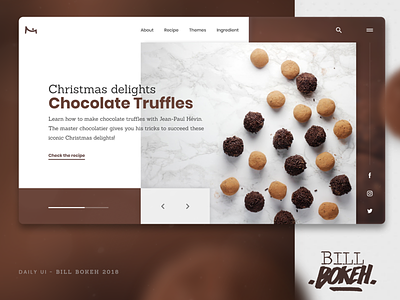 Chocolate Truffle chocolate dayliui design freelance home page home page design interface interface designer landing slider truffle ui uidesign ux ux ui ux challenge web webdesign website zokay