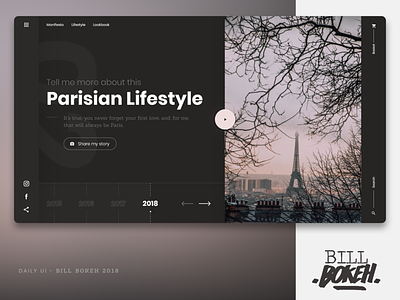 Parisian Lifestyle app dayliui design freelance home page home page design interface interface designer landing paris slider ui uidesign ux ux ui ux challenge web webdesign website zokay